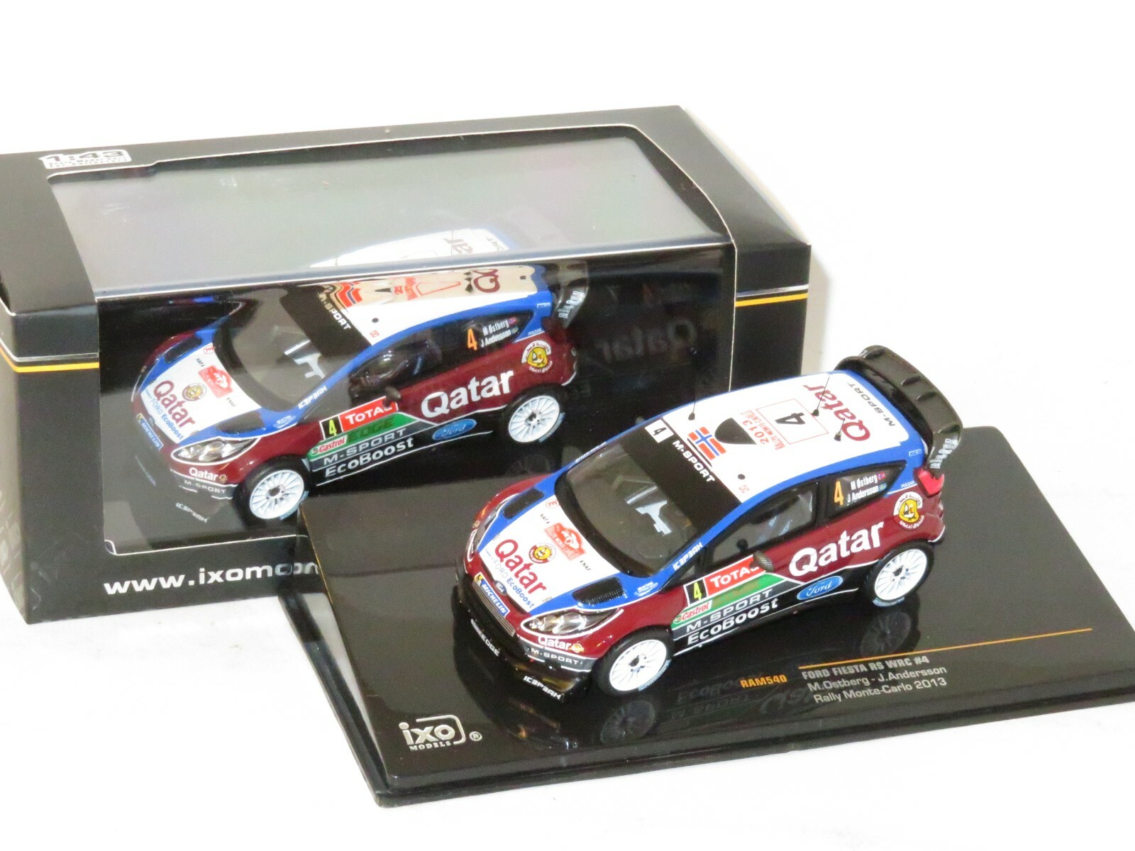 1/43 Ford Fiesta RS WRC  Qatar EcoBoost - Rally Monte Carlo 2013 #4 M.Ostberg