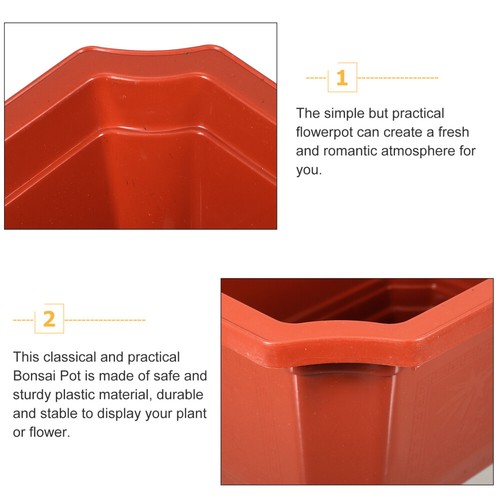 10 Pcs Thickened Fruit Tree Flower Pot Planters for Succulents Office Bonsai - Picture 12 of 12