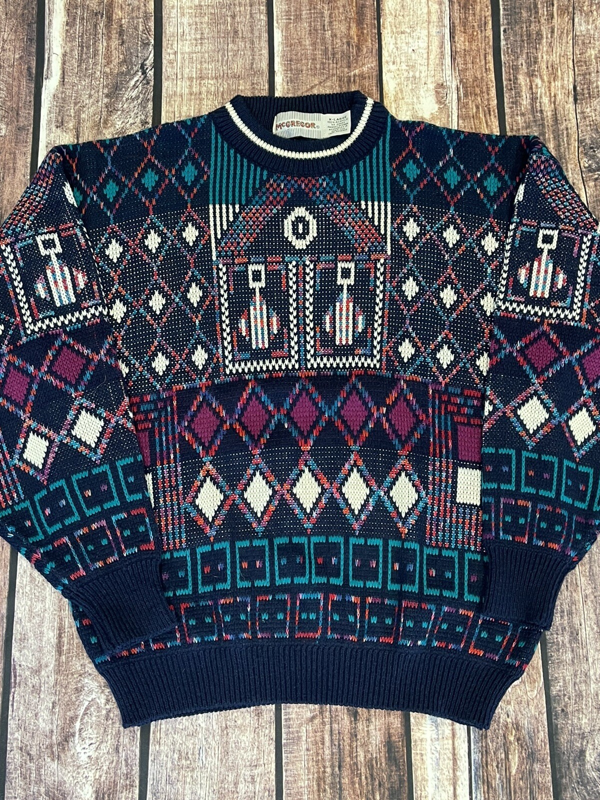 Vintage McGregor Sweater Art Deco 