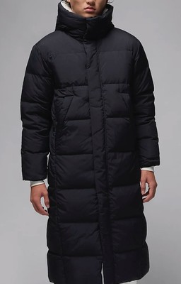 $375 Nike Air Jordan Flight Men s Down Hood Parka Jacket FV7269-010 Size 2XL