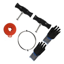 Auto Scheibenabzieher Set 6-teilig inkl. Handschuhe und Stahldraht