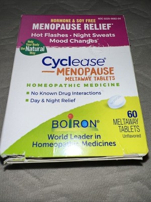 Boiron Cyclease Menopause Relief Tablets, 60 Count Exp 11/29