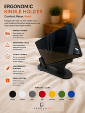 Ergonomic Kindle Holder for Bed 3D Printed Hands-Free Reading Stand