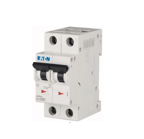 Eaton Moeller 25AMP MCB 2-Pole C-Type 6kA FAZ6-C25/2 239105 25a MCB EATON