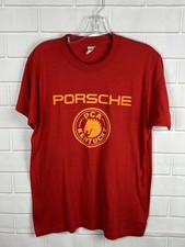 Vintage PCA Porsche Club Of America Kentucky Shirt Size Large Double Sided Red