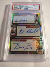 BROCK PURDY DESMOND RIDDER PICKETT 2022 DONRUSS OPTIC TRIPLE ROOKIE AUTO /25