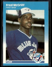 1987 Fleer Update #U-75 Fred McGriff Baseball Card 1303P