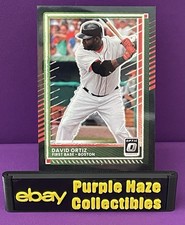 2025 Panini Donruss Optic David Ortiz # 61 Black Prizm /39 Red Sox HOF