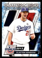 2021 Topps Opening Day - Outstanding Opening Days Clayton Kershaw #OOD-9 