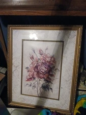 Framed Floral Print by Richard Henson