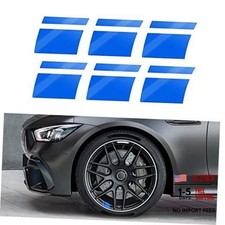 Reflective Car Wheel Rim Decal Stripes, 18" - 21" Automotive Decals 6 PCS Blue