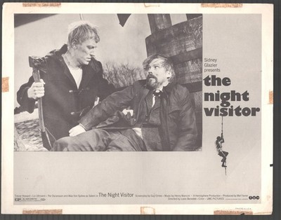 Night Visitor 11''x14'' Lobby Card Max von Sydow Per Oscarsson