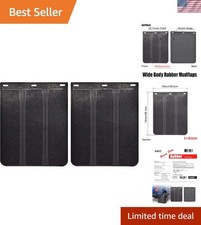 2pcs/Set Universal Heavy Duty Rubber Mud Flaps Car Pickup SUV Vans minivans L...