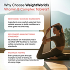 WeightWorld Vitamin B Complex 365 Tablets with Vitamin C 1 Year Supply