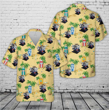 Ford 427 Sohc Engine Hawaiian Shirt
