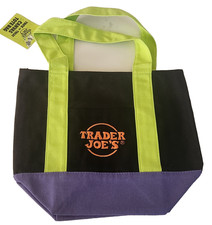 NWT TRADER JOE'S 2025 Limited Edition Reusable Mini Halloween Canvas Tote Bag
