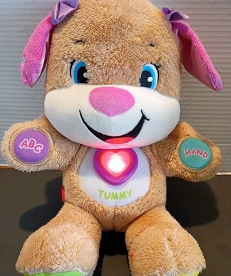 Fisher Price Laugh & Learn ABC Smart Stages Talking Girl Puppy Tested