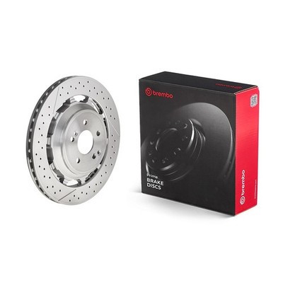 2x Bremsscheibe PRIME LINE - Dual Cast BREMBO 09.C128.33 für MERCEDES AMG GT SL