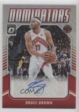 2024 Donruss Optic Dominators Signatures Holo Prizm 72/99 Bruce Brown Auto 14mf
