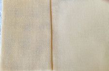 Zweigart Blank Needlepoint Canvas 24 Ct Congress Cloth Beige Lot of 2 Pieces