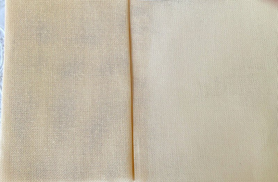 Zweigart Blank Needlepoint Canvas 24 Ct Congress Cloth Beige Lot of 2 Pieces