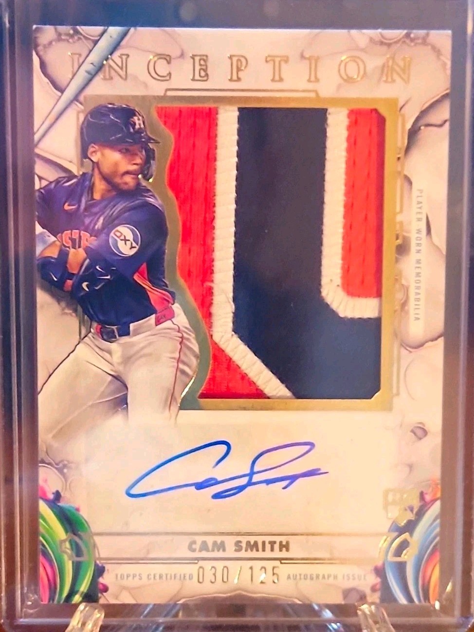 🎖Topps 2025 Inception Cam Smith RC Auto Jumbo Patch IAJP-CS Astros 030/125 ⚾️