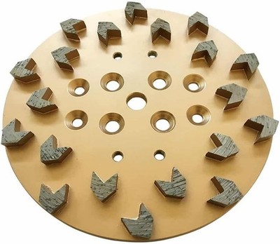 Concrete Diamond Grinding Disc 10 Inch 20 Arrow Segment 25/30 Grit Water proof