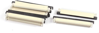 Uxcell Bottom Port 50Pin 0.5Mm Pitch FFC FPC Ribbon Sockets Connector 10Pcs