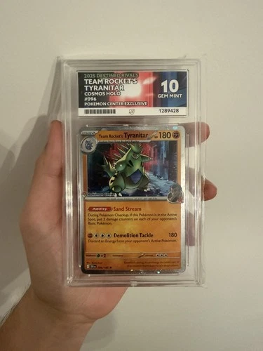 Team Rocket’s Tyranitar 096/182 - Pokemon Center Stamped - ACE 10