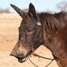 CASHEL COMPANY Quiet Ride Mule Weanling Fly Mask w/ Long Nose and Ears QRMWLE 