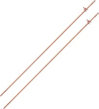 - 4' Grounding Rod - 3/8" Copper Ground Rod with Wire Clamp  Great for Electric