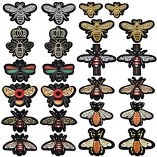24 Pcs Cute Iron On Insect Patches Applique - Sew Iron on Embroidered Patches...