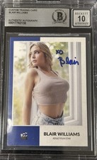 Blair Williams Signed Trading Card Beckett Encapsulated Autograph Grade 10