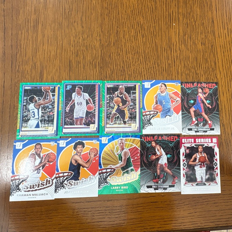 Panini Donruss NBA 10-Card Insert Lot