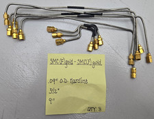 (8) SMC (F) Gold - SMC (F) Gold Cables, 0.09" O.D. Hardline, 3.5" & 9"