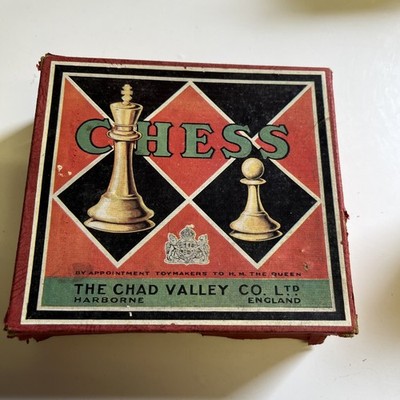 VINTAGE KUNSTSTOFF SCHACHSPIEL VON CHAD VALLEY (127)