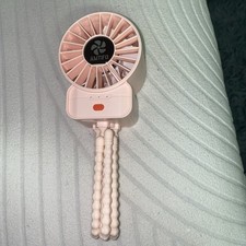 Pink Mini Stroller Rechargeable Portable Baby Fan