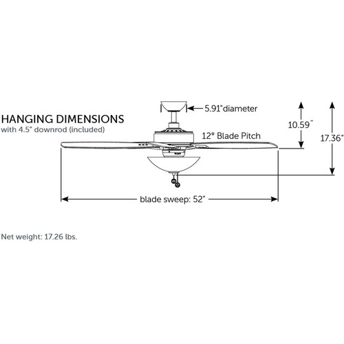 Fanimation Fans FP6285BBN Aire Deluxe Indoor Ceiling Fan Brushed Nickel - Picture 7 of 8