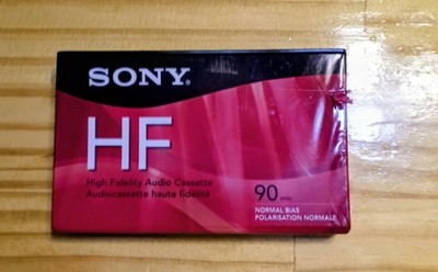 Sony HF 90 Audio Cassette Tape C90HFR 90 Min Sealed New Vintage Blank Tape