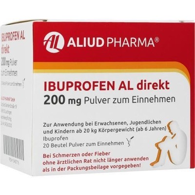 3x IBUPROFEN AL direkt 200 mg Pulver zum Einnehmen 20 ST PZN 15460718