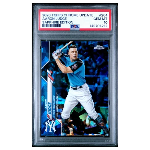 AARON JUDGE #264 psa 10 2020 Topps chrome update sapphire edition Baseball Card