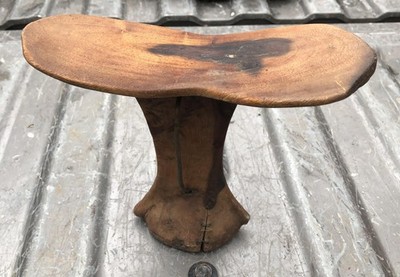 Hand Carved Kenyan Turkana Headrest vintage african tribal art wood