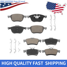 For 2007 - 2013 Mazda 3 Front & Rear Ceramic Brake Pads w/ Hardware