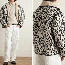 RRP US$795 Isabel Marant's Mens  'Nelkis' Western sherpa style jacket NWT M