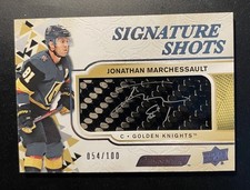 2019-20 UD Engrained Signature Shots Jonathan Marchessault Golden Knights SP