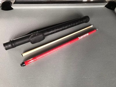 Supreme McDermott Cue Red New with Sticker Case Bag Billiard Pool stick