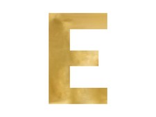 Spiegelbuchstabe „E“, gold, 40x60 cm
