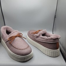 Skechers Cozy Ojai Moccasin Slippers Women's 9M Pink Mauve A199