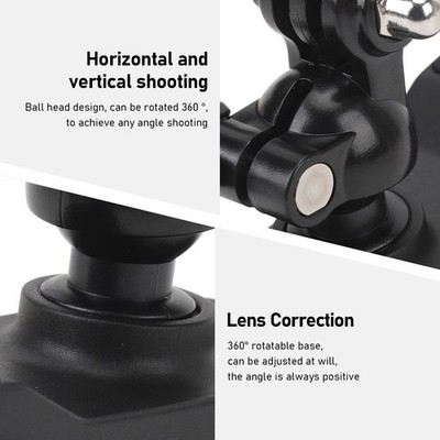 Action Camera Backpack Strap Mount Quick Clip Mount 360° Rotation Lightweigh SET