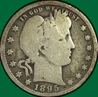 1895-O Barber Quarter Good G Coin #46789